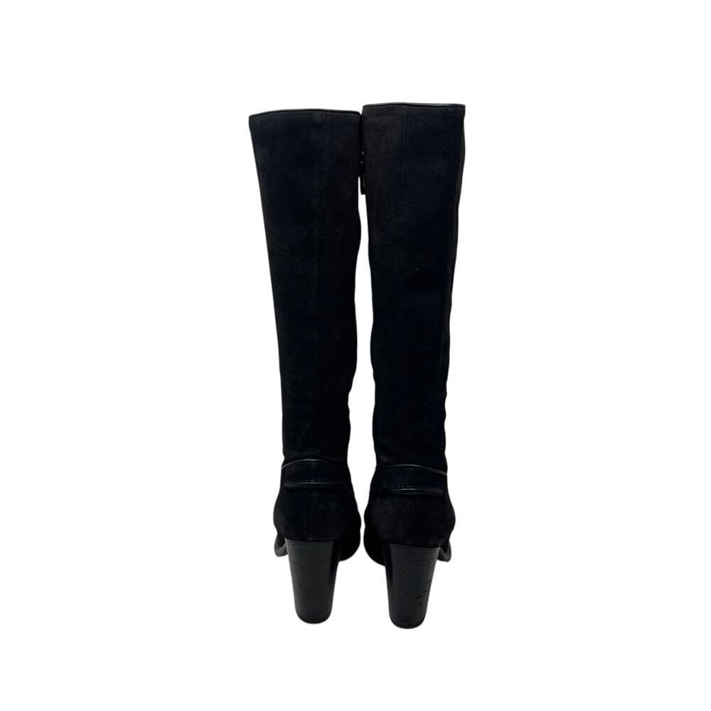 Rag & Bone Lilford Knee-High boots - Black Suede Heeled Boot - Size 38 - Picture 6 of 8